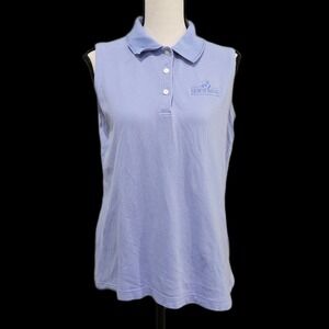 Izod North Ridge Country Club‎ Large Blue 100% Cotton Sleeveless Top